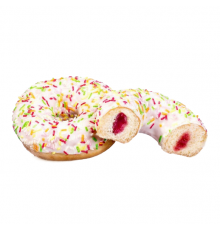 Пончик "Frutti" с начинкой из малины и смородины 70гр. 12 (12 шт в кор.)
