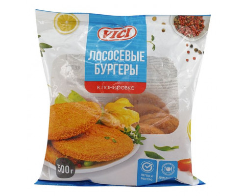 Рыбные бургеры 500г. 7 Vici V BFB 050 (7 шт в кор.)