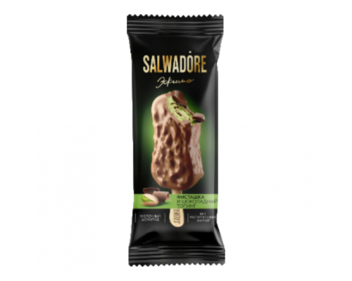 Эскимо "Salwadore" слив фист 10 % с шок. топингом в мол.шоколаде с ваф. крош 80г 26 Э20.1 (26 шт в кор.)
