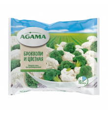Смесь брокколи и цветной капусты (Агама) 400г 14 (14 шт в кор.)
