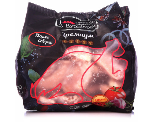 Филе бедра ЦБ "Премиум" фирм.пакет сух зам ~1,1 10кг (Курников) 00229 (10 кг. в кор.)