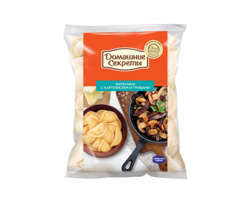 Вареники (ДС) с картофелем и грибами 800г 8 (8 шт в кор.)